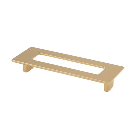 Topex Design 128 mm Rectangular Slotted Cabinet Pull with Hole - Matte Brass 8-107001280903